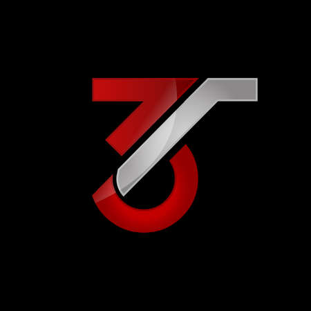 New Styles Abstract 3 Three Logo Vector Graphic Design for symbol sign element