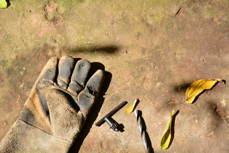 Glove, toolsの写真素材