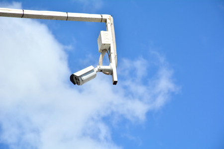 The closed circuit camera under the sky.