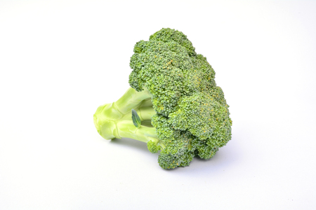 Fresh broccoli for healthy isolated on white backgroundの写真素材