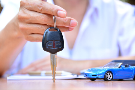 Business concept, car insurance, sell or buy car, car financing, car keyの写真素材