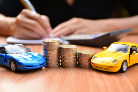 Business concept car insurance or sell and  buy car, car financing.の写真素材