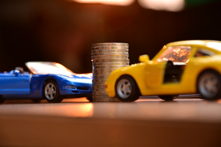 Business concept car insurance or sell and  buy car, car financing, car accident.の写真素材