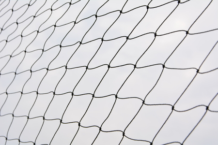 Net pattern. Rope net silhouette. Soccer and football net pattern.の写真素材