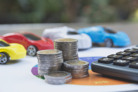 Car insurance and car service. Car insurance, business and financial concept.の写真素材