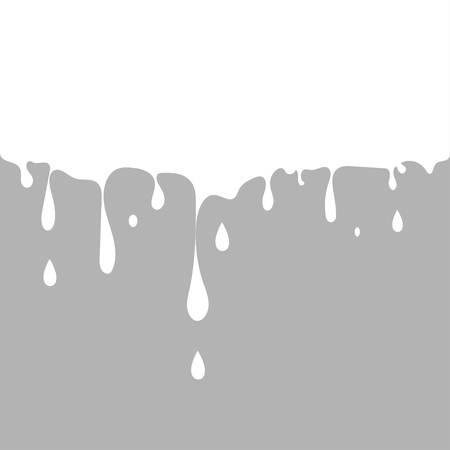 Vector of milk splash. Splash of milk on grey background.のイラスト素材
