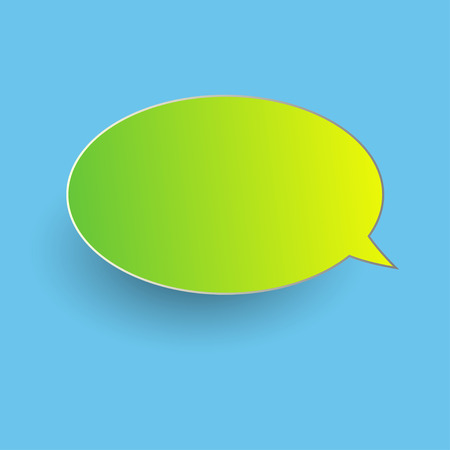 Vector of stickers of speech bubbles. Blank empty speech bubblesのイラスト素材