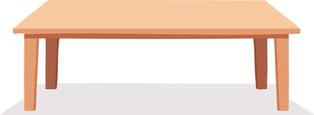 Minimal wooden table with clean lines and soft tones perfect for modern interior decorのイラスト素材