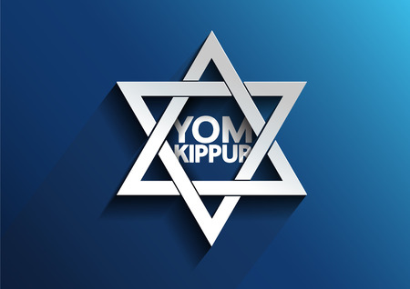 Yom Kippur star of davidのイラスト素材