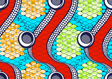 Textile fashion african print fabric super wax. vector illustration file.のイラスト素材