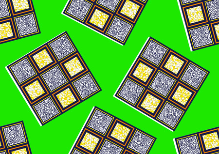 Textile fashion african print fabric, abstract seamless pattern, vector illustration file.