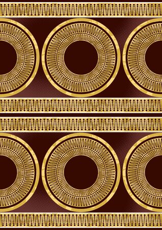 Textile fashion african print fabric, abstract seamless pattern, vector illustration file.のイラスト素材
