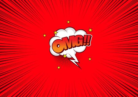 Background comic book speed  line,  Vector illustration, you can place relevant content on the area.のイラスト素材