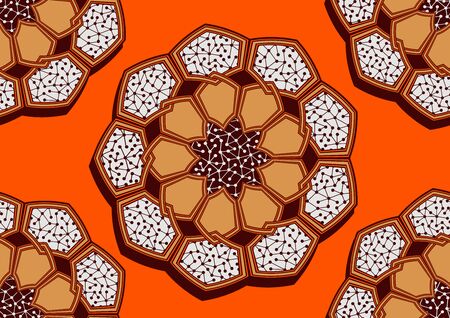 african fashion seamless pattern, vector illustration file.