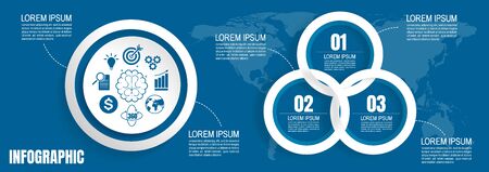 infographic business data, process chart design template for presentation. abstract timeline elementsのイラスト素材