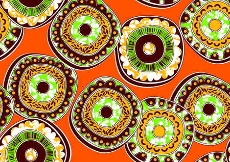 african seamless pattern, picture art and abstract background.