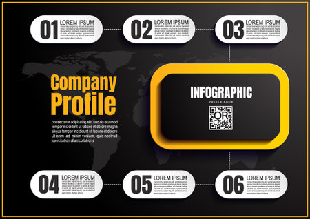 infographics business, process chart design template for presentation, abstract timeline elements.のイラスト素材