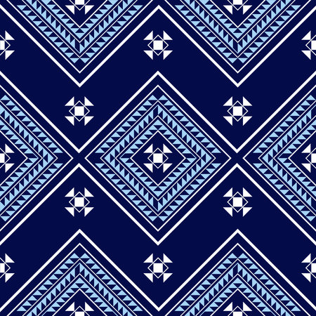 Geometric Ethnic pattern design, picture art and abstract background.のイラスト素材