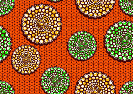 geometric shape square, african seamless pattern, picture art and abstract background.のイラスト素材