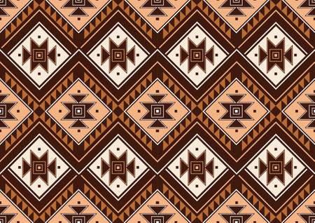 Native American pattern, Geometric Ethnic pattern design, picture art and abstract background.のイラスト素材