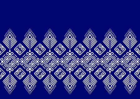 Ethnic Pattern Geometric Print design, picture art and abstract background.のイラスト素材