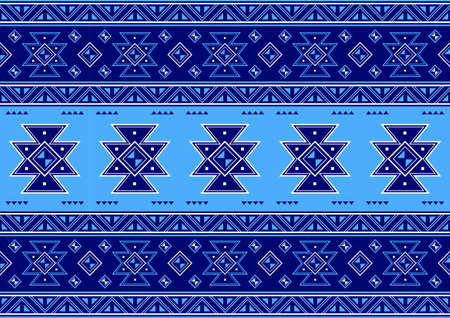 Ethnic Pattern Geometric Print design, picture art and abstract background.のイラスト素材