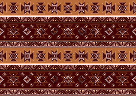 Ethnic Pattern Geometric Print design, picture art and abstract background.のイラスト素材