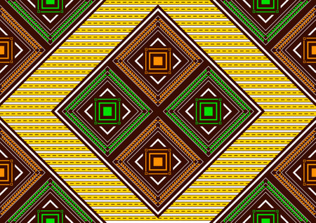african seamless pattern, picture art and abstract background.のイラスト素材