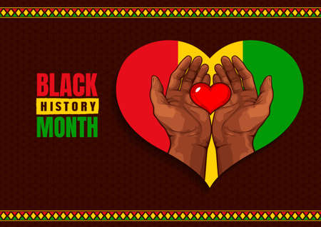 Black history month, african american history, picture art and abstract background.のイラスト素材