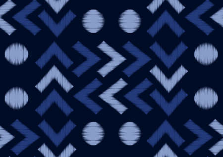 Ethnic pattern Tie Dye or Aztec style, Folk embroidery.のイラスト素材