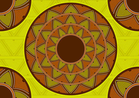 seamless pattern of african textile art, circle abstract image and background, fashion artwork for...