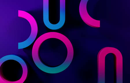 3D rendering geometric unique Backgrounds for posters and flyers or print packaging and product...