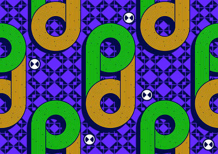 straight line and curve, Africa Abstract Seamless Pattern,textile art, image and background, fashion...