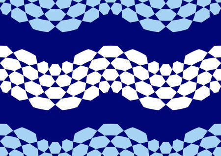 Seamless fabric pattern curve lines, textile art, straight line, islam art image or abstract background, fashion artwork for print, vector file eps10.のイラスト素材