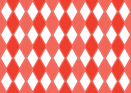 geometric simple mesh pattern background, red Color, textile art, hand-draw line image and background, fashion artwork for Fabric print, clothes, scarf, shawl, carpet, kerchiefのイラスト素材