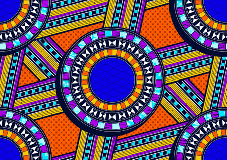 africa abstract seamless pattern, tribal textile art, hand-draw background vibrant colors, fashion artwork for Fabric print, clothes, scarf, shawl, carpet, kerchief, handkerchief vector file.のイラスト素材