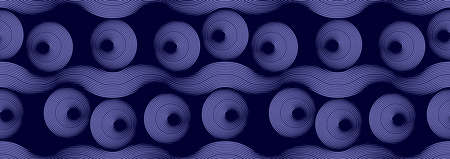 hawaii circle curve line, tribal africa abstract seamless pattern, textile art, hand-draw line image...