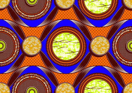africa circle seamless pattern, textile art, tribal abstract hand-draw, background, fashion artwork...