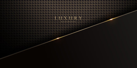 Luxurious Elegant Black Geometric Design, Abstract Elegance for HD Wallpaper, Web, and More, Stylish Graphics for Cover Design, Menu Templates and Web Graphicsのイラスト素材