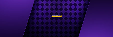 checkered pattern purple color background, luxury design, abstract royal banner template, geometric boutique backdrop mockup for website, stage, cardのイラスト素材
