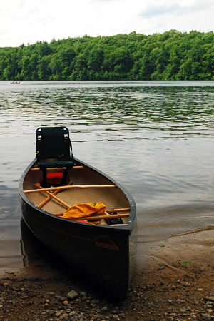 Canoe Rest on Walden Pondの写真素材