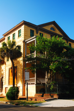 Historic Aiken Rhett House, a Museum open to the public in Charleston SCのeditorial素材