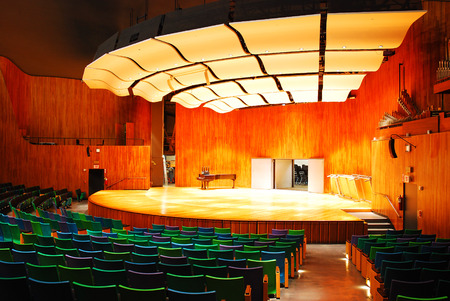 The Interior of the Kresge Auditorium on the Campus of the Massachusetts Institute of Technology