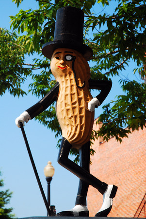 Mr Peanut Standing Tall in Suffolk Virginiaのeditorial素材