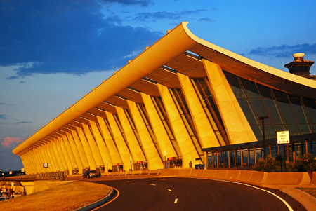 Main Terminal of Dulles Airportのeditorial素材