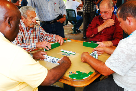 Calle Ocho Domino Club, Miamiのeditorial素材