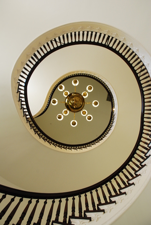 Spiraling Stairwayの写真素材