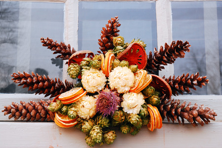 Natural Christmas Decorationの写真素材