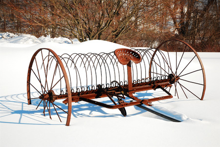 Farm Equipment in the Off Seasonのeditorial素材