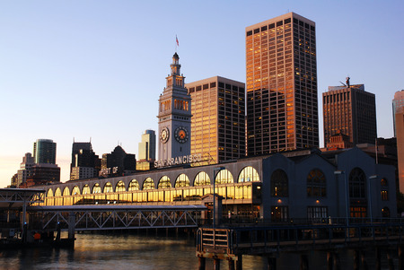 Early Morning Glow on the Historic Ferry Building in San Francisco